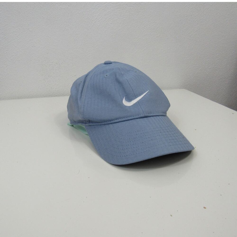 Men’s Nike Dri-Fit Club Structured Swoosh Cap Work Blue Preppy Sporty